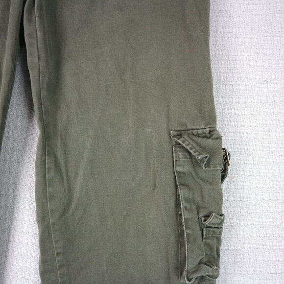 Nitro Low Rise Cotton Cargo Bootcut Wide Flare Womens Size 7/8 Y2K - Picture 5 of 8